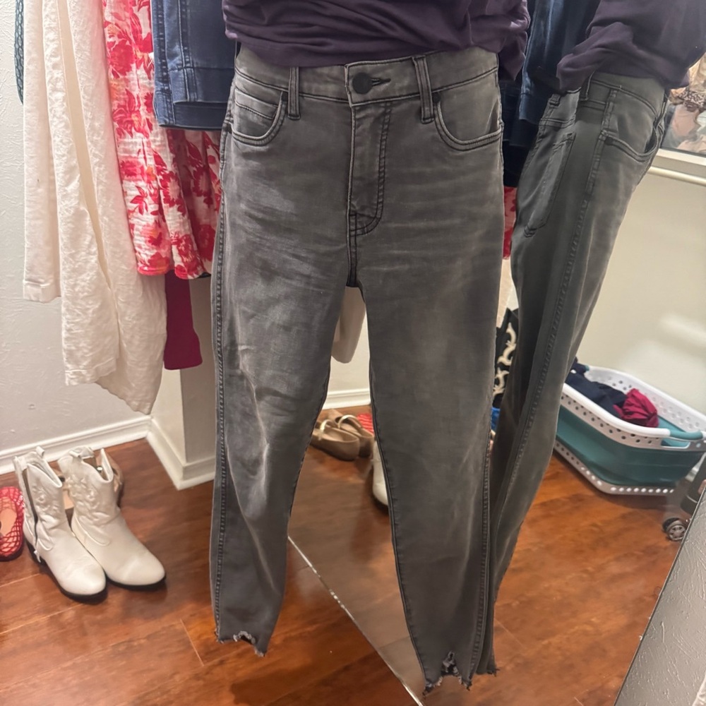 Kut from the Kloth Distressed Gray Skinny Jeans